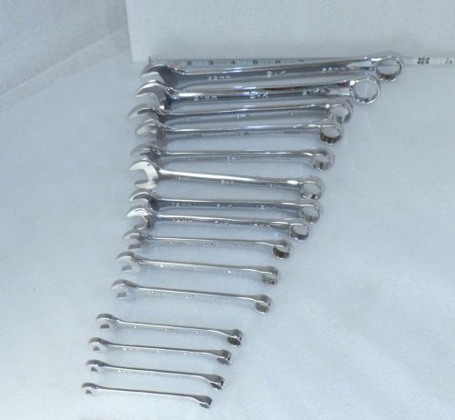15 pc combo wrench set Metric 7 mm - 22 mm very shiny USA  SK TOOLS  ( S3 )