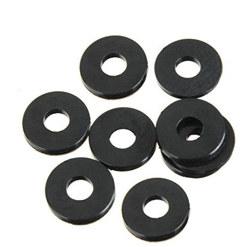 Haobase 100Pcs Black Nylon Plated M3 Flat Spacer Washer 3mm X 8mm X 1mm Thick...