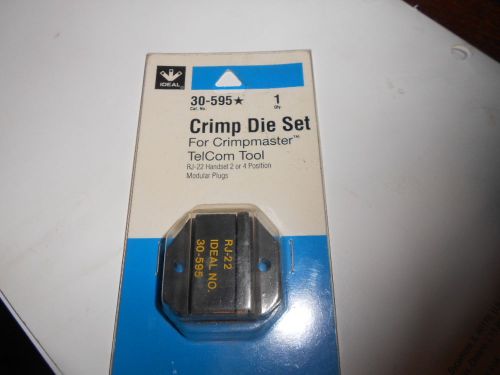 Ideal Crimpmaster Crimp Die Set TelCom Tool RJ-22  30-595