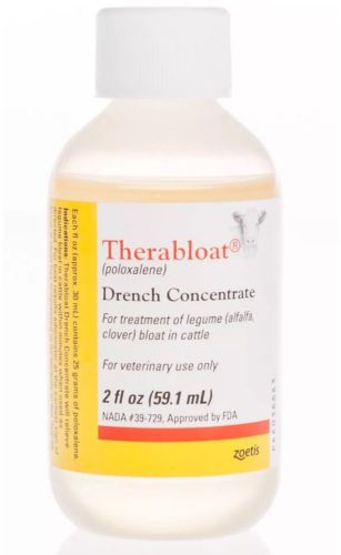 Lot Of 12 Therabloat Drench Concentrate, 12 2oz Bottles *NEW* Bloating Cattle
