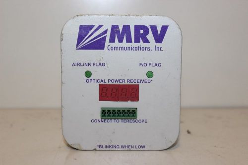 MRV OPTICAL POWER RECEIVED