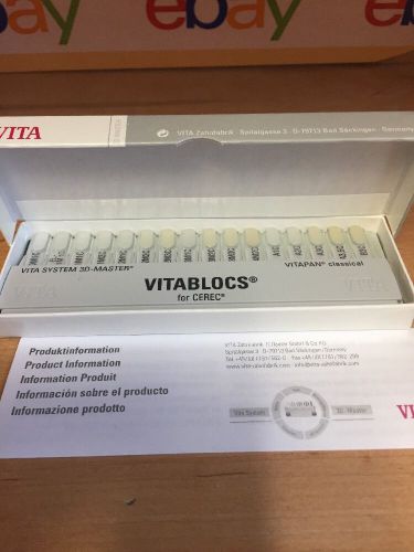 VITABLOCS SHADE GUIDE 3D MASTER VITA BLOCS