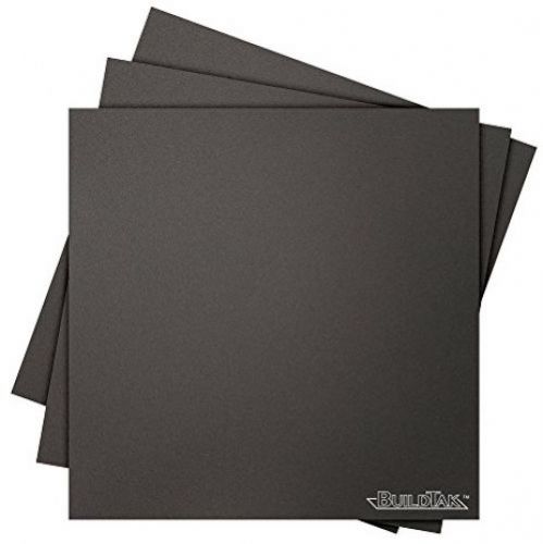 BuildTak 3D Printing Build Surface, 6.5 X 6.5 Square, Black (Pack Of 3)