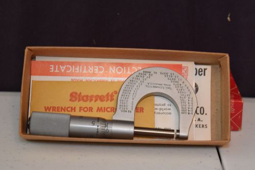 STARRETT 1 INCH MICROMETER NEW IN BOX