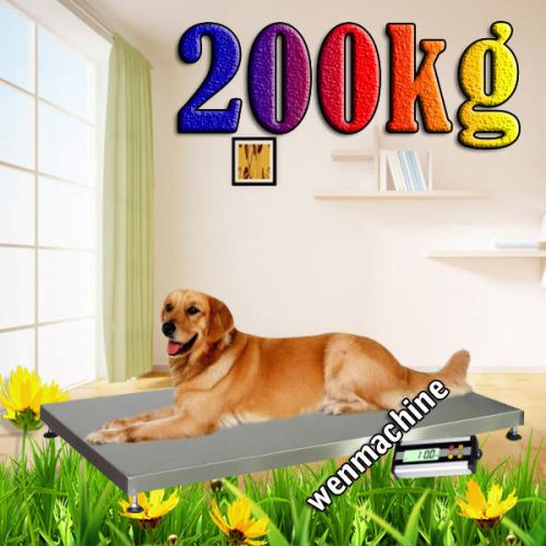 New 200KG Vet Veterinary Animal Greyhound Dog Scale Floor Scales 600 * 900mm