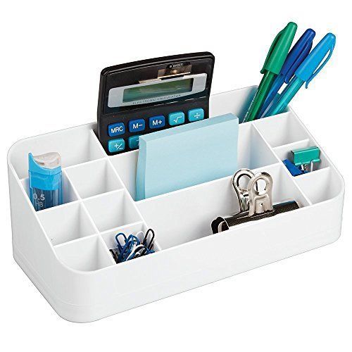 Mdesign Desk Organizer White Durable Metrodecor New
