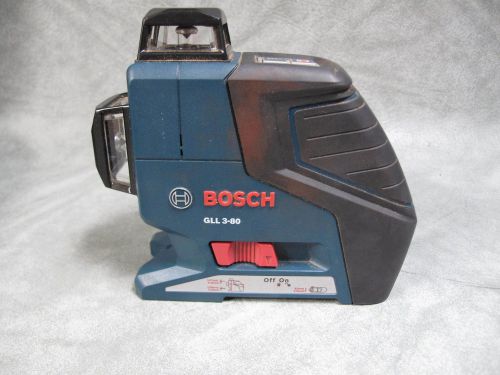 Bosch GLL3-80 360 Degree 3-Plane Leveling and Alignment Line Laser-No Reserve!!