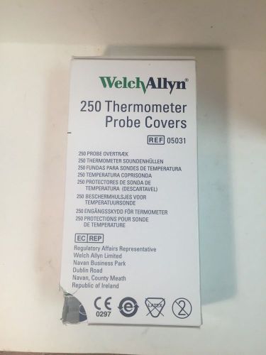 5 boxes of 25 each Welch Allyn Thermometer Probe Covers = Total 125 covers.