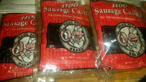 Hog Sausage Casings NEW &amp; SEALED 3pk total 75lb of Sausage!