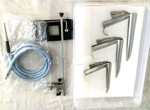 Fiber Optic Operating Laryngoscope with fiber optic cable &amp; chest Support Hold N
