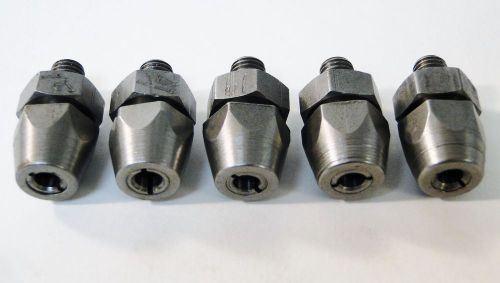 5 pc threaded drill bit collet set 1/4-28 aircraft tools for sale