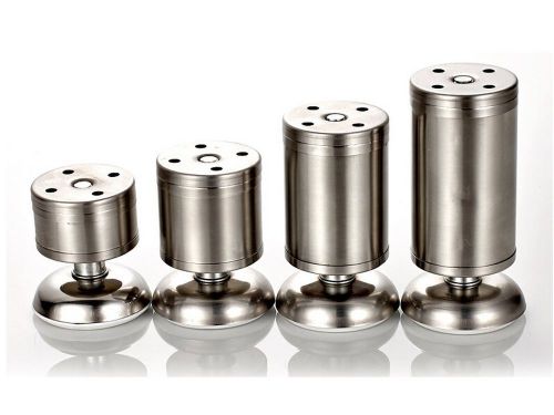 ASSIS Super Strong Stainless Steel Furniture Risers, Pack of 4 (15cm) #22
