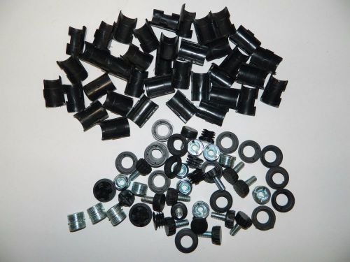Lot of parts for metro-type / nsf wire shelving shelf clips feet connectors caps for sale