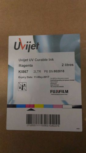 FUJIFILM Uvijet UV Curable Ink KI867 2LTR Magenta  Expiration Date May 17 2017