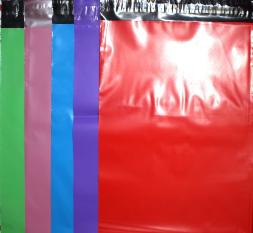 5 multi-color 9x12 poly mailers shipping envelope  shipping bags (2pcs/color) for sale