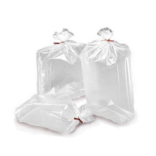 Bauxko 8 x 4 x 18 gusseted clear poly bags 3 mil  -  pack of 25 for sale