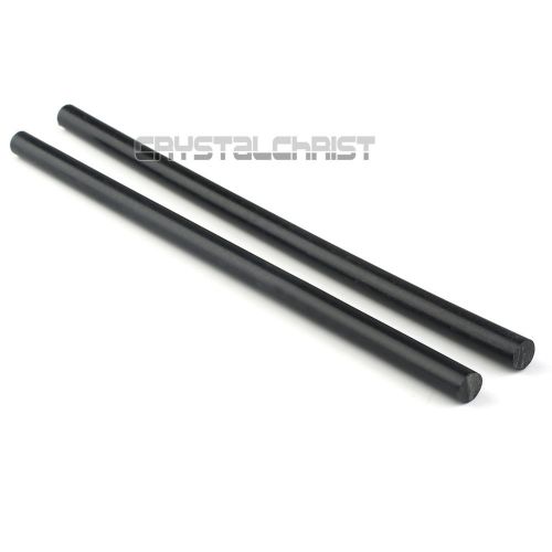 2 pcs nylon polyamide pa plastic round rod stick stock black 10mm x 250mm for sale