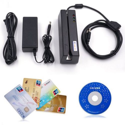 MSR900S USB Magnetic Stripe Card Reader Writer Magnetic Swiper Encoder+Software