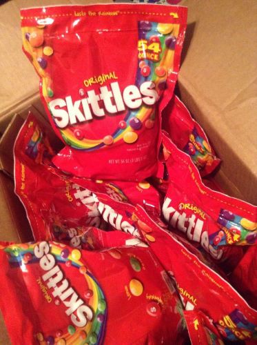 Bulk Skittles Original Fruit Flavored Candy! 12x 54oz Bags! Brand New!