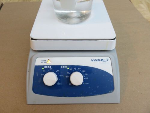 VWR   HOT PLATE Magnetic stirrer 12365-382 7&#034; Glass TOP
