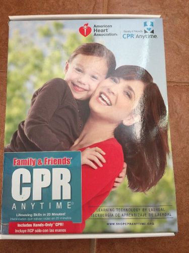 NEW Family &amp; Friends CPR Anytime Training  &amp; DVD Kit~Spanish &amp; English
