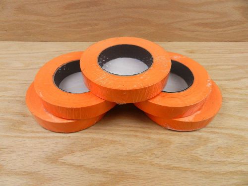 5 professional grade 1&#034; orange painters masking trim edge tape 180&#039; 60 yd roll for sale