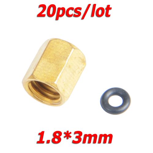 Copper screw with o-ring for small damper ink piping 1.8*3mm - 20pcs/lot for sale