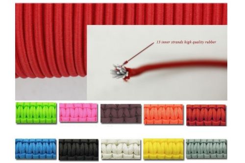 Shockcord Bungee Cord Stretch Rope 100 Foot 3mm Various Colors
