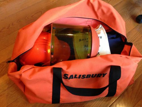 Salisbury PRO-WEAR SKCA8TC Arc Flash Protection Coverall Kit and gloves