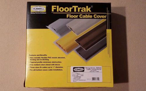HUBBELL BLACK 10 FOOT FloorTrak Floor Cable Cover  2.75&#034; W X 0.53&#034; High FT2BK10