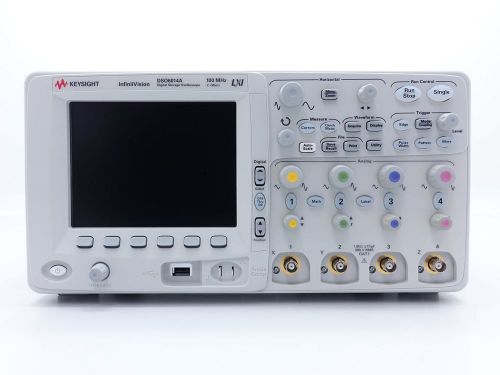 Keysight used dso6014a oscilloscope, 4-channel, 100 mhz opt. 8ml, bat (agilent) for sale