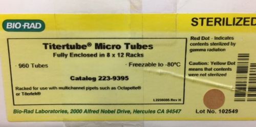 Bio-Rad Titertube Micro Tubes Sterilized 960 Tubes/case (3 Cases) Cat# 223-9395