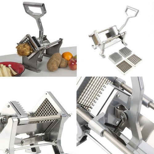 Potato french fry fruit vegetable cutter slicer commercial quality 3 blades us t for sale