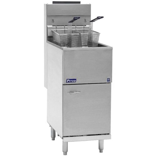 Pitco Fryer 40D Natural Gas 40 Lb