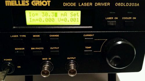 Melles Griot Precision Diode Laser Driver Model 06DLD203A tec controller