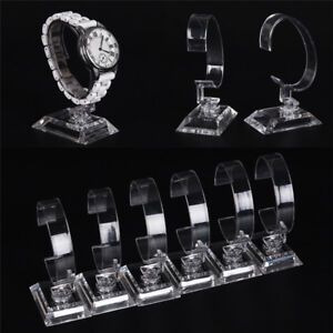 Clear Acrylic Bracelet Watch Display Holder Stand Rack Retail Shop Showcase YJf5