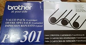 GENUINE BROTHER PC-301, 2-pack, FAX CARTRIDGES, NIB