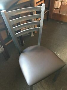 Clear Coat Ladder Back Metal Chairs On sale