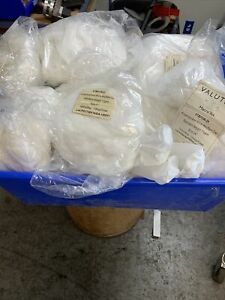Large Lot Of Valutek Polypropylene White Bouffant Cap Assorted Sizes