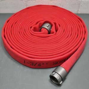 Jafline Attack Line Fire Hose 1-3/4&#034; x 50&#039;, Double Jacket, Red, 2-1/8&#034; MNH x FNH