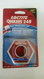 Loctite 1372603 Threadlocker Tape,260 In Roll,Blue Quicktape(R) 249(Tm)
