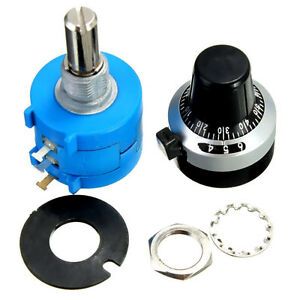 5K Ohm 3590S-2-502L Potentiometer With 10 Turn Counting Dial Rotary Knob*BVBL Ry
