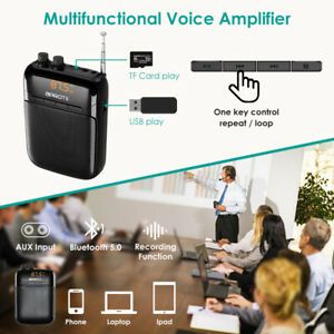 APROTII Voice Amplifier Music Playing W/ Headset For Meetings Classroom System
