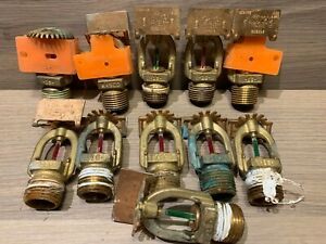 11 Rasco Fire Sprinklers - model 18 / 19 F1FR56- Brass Heads