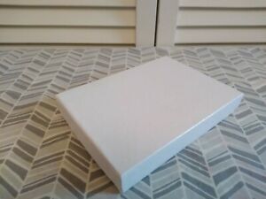 1 White Cardboard Jewelry Gift Box with Cotton Insert 5.5&#034; L X 4&#034; W X 1&#034; D