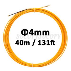 4mm x 40M Fiberglass Cable Push Pullers Fish Tape Reel Wall Wire Conduit