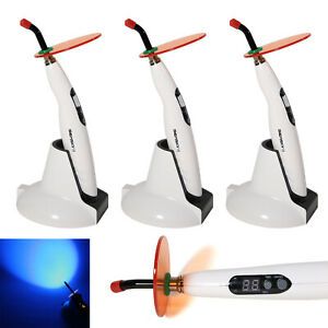 3pcs Dental 5W Wireless Cordless LED Curing Light Cure Lamp 1400mW/cm W