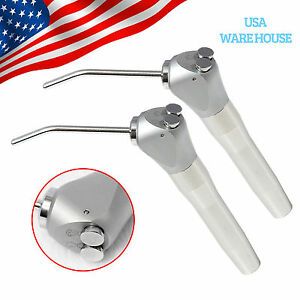 2* Dental Air Water Syringe with 4 Nozzles Tips Tubes Triple 3 Way Spray USA OR