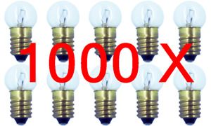Case of 1000 #432 Miniature Lamp Lionel Bulb E10 18V (100 Boxes of 10)
