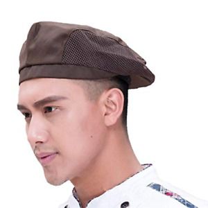 Adjustable Women Cafe Works Cap Vintage Flat Beret Bakery Men Cooking Chef Hat